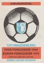 1FC Magdeburg FDGB Cup Winners 1964 vs 1FC Magdeburg Europa Cup Winners 1974   08-May-1984