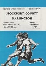 Stockport County v Darlington  11-Feb-1977