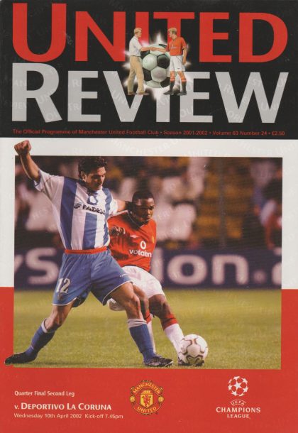 Manchester United v Deportivo La Coruna  10-Apr-2002