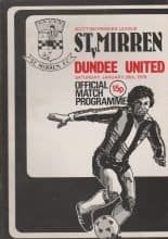 St Mirren v Dundee United 20-Jan-1979