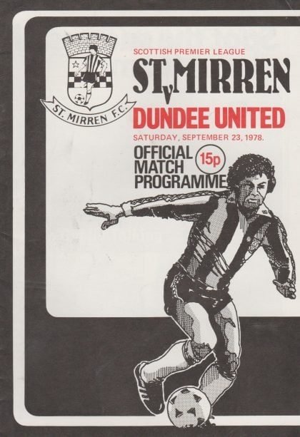 St Mirren v Dundee United 23-Sep-1978