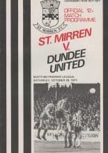 St Mirren v Dundee United 29-Oct-1977