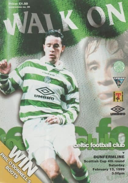 Glasgow Celtic v Dunfermline Athletic  13-Feb-1999