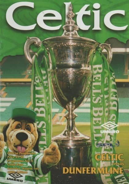 Glasgow Celtic v Dunfermline Athletic  01-Aug-1998