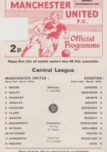 Manchester United Reserves v Everton Reserves 05-Sep-1977