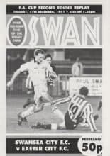 Swansea City v Exeter City   17-Dec-1991