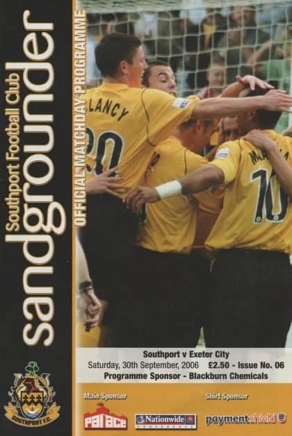 Southport v Exeter City  30-Sep-2006