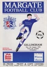 Margate v Gillingham  04-Aug-1994