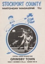 Stockport County v Grimsby Town  01-Dec-1978