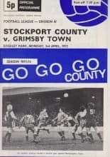 Stockport County v Grimsby Town  03-Apr-1972