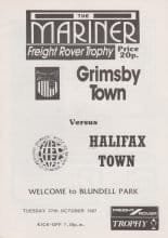 Grimsby Town v  Halifax Town  27-Oct-1987