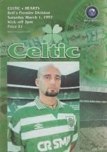 Glasgow Celtic v Heart of Midlothian  01-Mar-1997