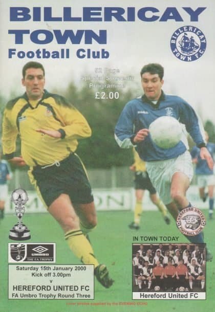 Billericay Town v Hereford United 15-Jan-2000