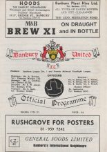 Banbury United v Hereford United  27-Feb-1971