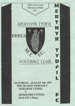 Merthyr Tydfil v Hereford United 09-Aug-1997