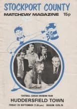 Stockport County v Huddersfield Town  29-Sep-1978