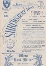 Shrewsbury Town v Hull City 20-Nov-1965