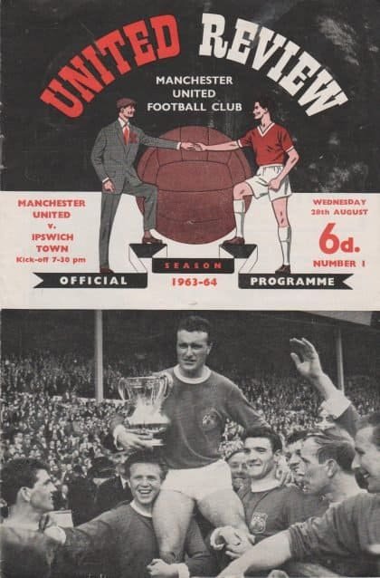 Manchester United v Ipswich Town  28-Aug-1963
