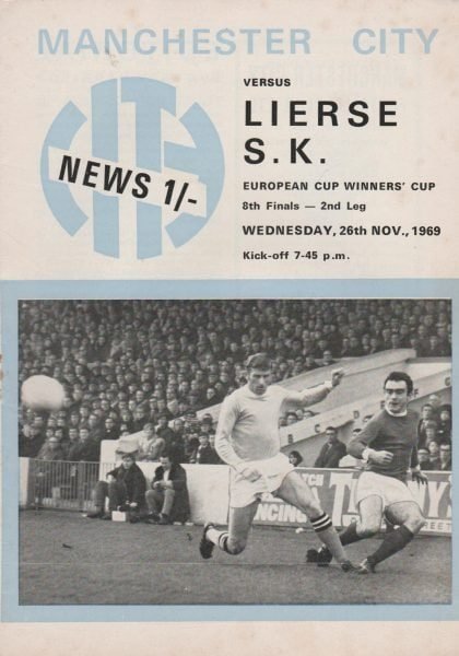 Manchester City v Lierse S.K. 26-Nov-1969