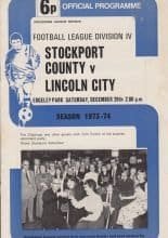 Stockport County v Lincoln City 29-Dec-1973