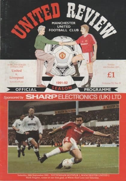 Manchester United v Liverpool 06-Oct-1991