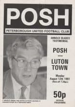 Peterborough United v Luton Town 12-Aug-1991