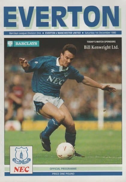 Everton v Manchester United 01-Dec-1990