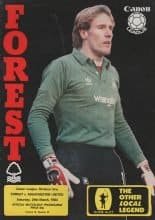 Nottingham Forest v Manchester United 24-Mar-1984