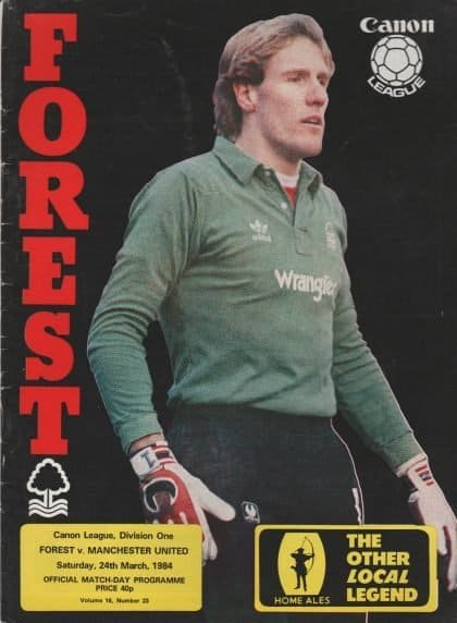 Nottingham Forest v Manchester United 24-Mar-1984