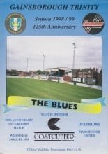 Gainsborough Trinity v Manchester United 29-Jul-1998