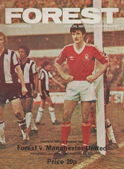 Nottingham Forest v Manchester United 02-Apr-1980