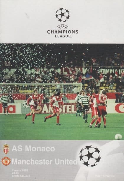 AS Monaco v Manchester United 04-Mar-1998
