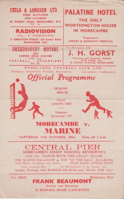 Morecambe v Marine  17-Oct-1964