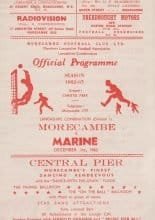 Morecambe v Marine 01-Dec-1962
