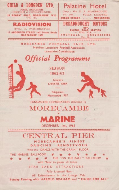 Morecambe v Marine 01-Dec-1962