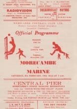 Morecambe v Marine 08-Feb-1964
