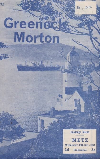 Greenock Morton v Metz  18-Nov-1964