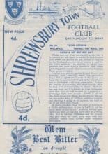 Shrewsbury Town v Millwall 14-Mar-1964