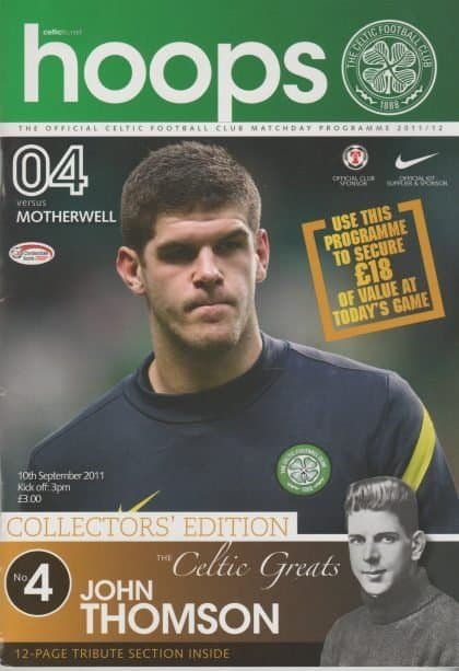 Glasgow Celtic v Motherwell  10-Sep-2011