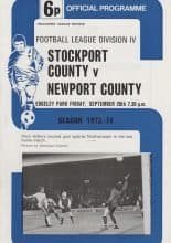 Stockport County v Newport County 28-Sep-1973