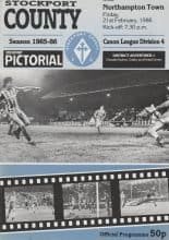 Stockport County v Northampton Town 21-Feb-1986