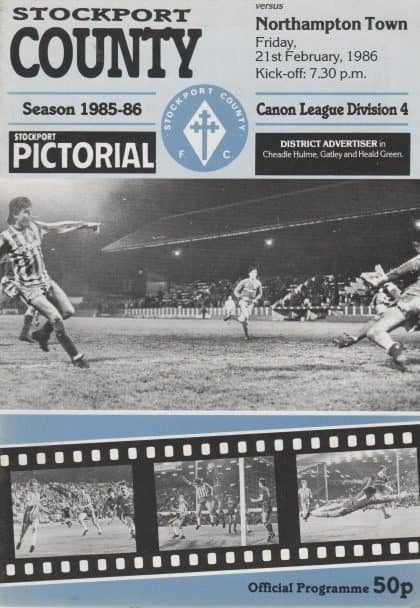 Stockport County v Northampton Town 21-Feb-1986