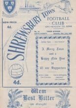 Shrewsbury Town v Notts County 21-Dec-1963