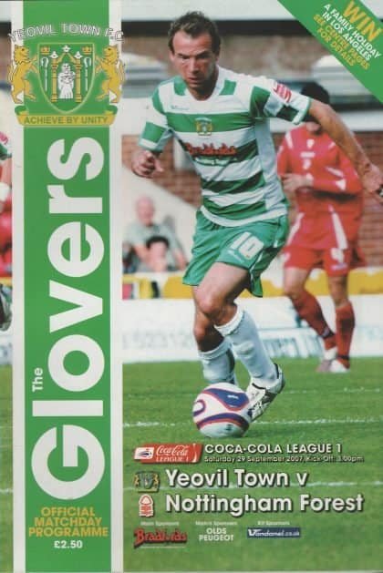 Yeovil Town v Nottingham Forest  29-Sep-2007