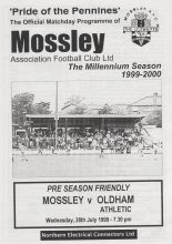 Mossley v Oldham Athletic 28-Jul-1999