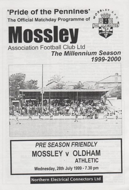 Mossley v Oldham Athletic 28-Jul-1999