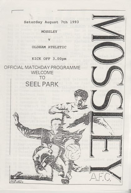Mossley v Oldham Athletic 07-Aug-1983