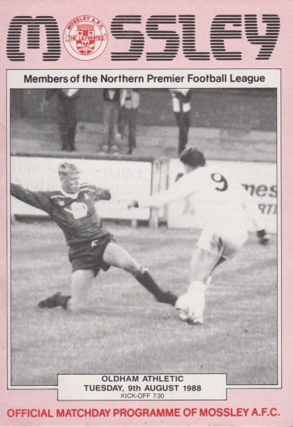 Mossley v Oldham Athletic 09-Aug-1988