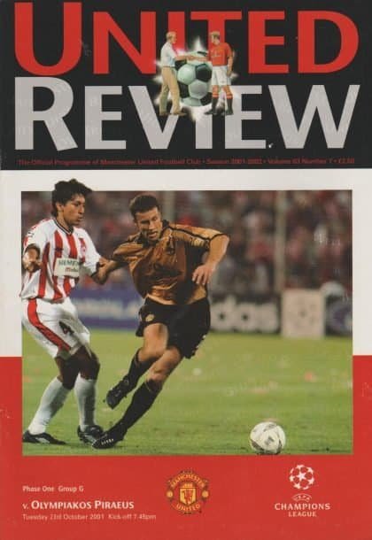 Manchester United v Olympiakos 23-Oct-2001