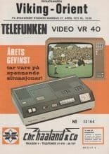 Viking Stavanger v Leyton Orient  21-Apr-1975